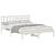 Cadru de pat cu headboard Alb 160 x 200 cm Lemn masiv de pin GartenMobel Dekor