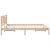 Cadru de pat cu headboard Maro 140 x 200 cm Lemn masiv de pin GartenMobel Dekor