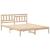 Cadru de pat cu headboard Maro 140 x 200 cm Lemn masiv de pin GartenMobel Dekor
