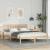 Cadru de pat cu headboard Maro 140 x 200 cm Lemn masiv de pin GartenMobel Dekor