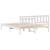 Cadru de pat cu headboard Alb 140 x 200 cm Lemn masiv de pin GartenMobel Dekor