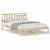 Cadru de pat cu headboard Maro 120 x 200 cm Lemn masiv de pin GartenMobel Dekor