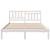 Cadru de pat cu headboard Alb 140 x 190 cm Lemn masiv de pin GartenMobel Dekor
