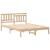 Cadru de pat cu headboard Maro 135 x 190 cm Lemn masiv de pin GartenMobel Dekor