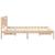 Cadru de pat cu headboard Maro 120 x 190 cm Lemn masiv de pin GartenMobel Dekor