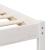 Cadru de pat cu headboard Alb 120 x 190 cm Lemn masiv de pin GartenMobel Dekor