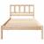 Cadru de pat cu headboard Maro 80 x 200 cm Lemn masiv de pin GartenMobel Dekor
