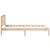 Cadru de pat cu headboard Maro 90 x 200 cm Lemn masiv de pin GartenMobel Dekor