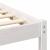 Cadru de pat cu headboard Alb 90 x 200 cm Lemn masiv de pin GartenMobel Dekor