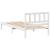 Cadru de pat cu headboard Maro 100 x 200 cm Lemn masiv de pin GartenMobel Dekor