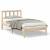 Cadru de pat cu headboard Maro 75 x 190 cm Lemn masiv de pin GartenMobel Dekor