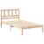 Cadru de pat cu headboard Maro 75 x 190 cm Lemn masiv de pin GartenMobel Dekor