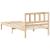 Cadru de pat cu headboard Maro 75 x 190 cm Lemn masiv de pin GartenMobel Dekor