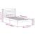 Cadru de pat cu headboard Alb 80 x 200 cm Lemn masiv de pin GartenMobel Dekor