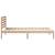 Cadru de pat cu headboard Maro 90 x 200 cm Lemn masiv de pin GartenMobel Dekor