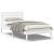 Cadru de pat cu headboard Alb 90 x 200 cm Lemn masiv de pin GartenMobel Dekor