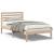 Cadru de pat cu headboard Maro 90 x 190 cm Lemn masiv de pin GartenMobel Dekor
