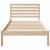 Cadru de pat cu headboard Maro 90 x 190 cm Lemn masiv de pin GartenMobel Dekor