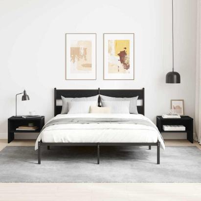 Dulap de noapte Stejar negru 40 x 40 x 30 cm Lemn compozit GartenMobel Dekor