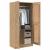 Dulap cu raft artisian oak 82.5 x 51.5 x 180 cm Lemn compozit GartenMobel Dekor