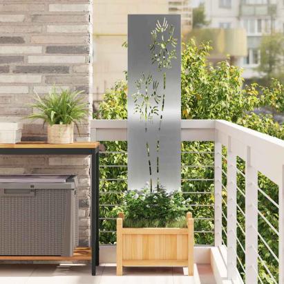 Ecran de intimitate pentru grădină Argintiu 32 x 140 cm GartenMobel Dekor