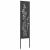 Ecran de intimitate pentru grădină Floral Negru 32 x 140 cm GartenMobel Dekor