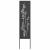 Ecran de intimitate pentru grădină Floral Negru 32 x 140 cm GartenMobel Dekor