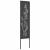 Ecran de intimitate pentru grădină Floral Negru 32 x 140 cm GartenMobel Dekor