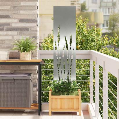 Ecran de intimitate pentru grădină Argintiu 32 x 140 cm GartenMobel Dekor