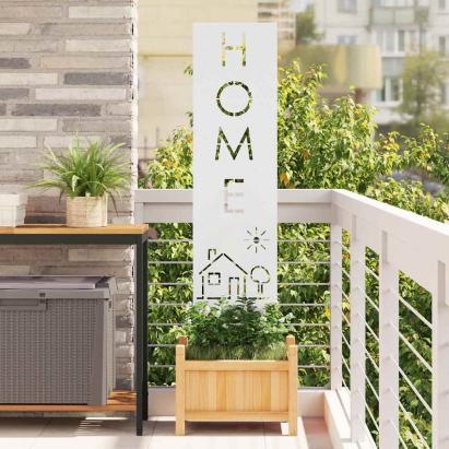 Ecran de intimitate pentru grădină Traforaj Alb 32 x 140 cm GartenMobel Dekor