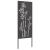 Ecran de intimitate pentru grădină Floral Negru 50 x 140 cm GartenMobel Dekor