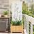 Ecran de intimitate pentru grădină Floral Alb 50 x 140 cm GartenMobel Dekor