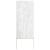 Ecran de intimitate pentru grădină Floral Alb 50 x 140 cm GartenMobel Dekor