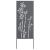 Ecran de intimitate pentru grădină Floral Antracit 50 x 140 cm GartenMobel Dekor