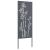Ecran de intimitate pentru grădină Floral Antracit 50 x 140 cm GartenMobel Dekor