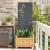 Ecran de intimitate pentru grădină Floral Antracit 50 x 140 cm GartenMobel Dekor