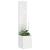 Ecran de intimitate pentru grădină Floral Alb 32 x 140 cm GartenMobel Dekor