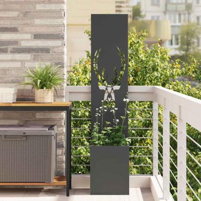 Ecran de intimitate pentru grădină Negru 32 x 140 cm GartenMobel Dekor