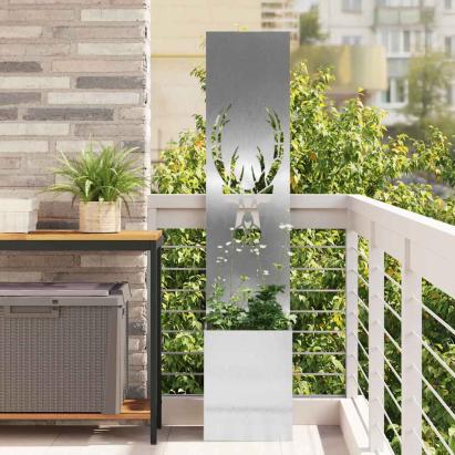 Ecran de intimitate pentru grădină Argintiu 32 x 140 cm GartenMobel Dekor