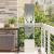 Ecran de intimitate pentru grădină Argintiu 32 x 140 cm GartenMobel Dekor