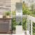 Ecran de intimitate pentru grădină Argintiu 32 x 140 cm GartenMobel Dekor
