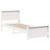 Cadru de pat cu headboard Alb 90 x 190 cm Lemn masiv de pin GartenMobel Dekor