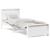 Cadru de pat cu headboard Alb 90 x 190 cm Lemn masiv de pin GartenMobel Dekor