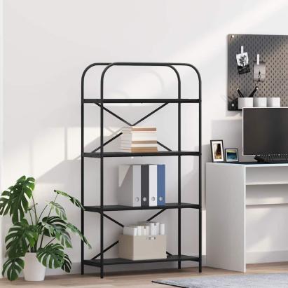 Raft pentru cărți Stejar negru 80 x 30 x 146 cm Lemn compozit GartenMobel Dekor