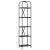 Raft pentru cărți Stejar negru 40 x 30 x 183 cm Lemn compozit GartenMobel Dekor