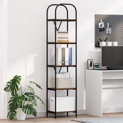 Raft pentru cărți Stejar afumat 40 x 30 x 183 cm Lemn compozit GartenMobel Dekor
