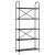 Raft pentru cărți Stejar negru 80 x 30 x 183 cm Lemn compozit GartenMobel Dekor