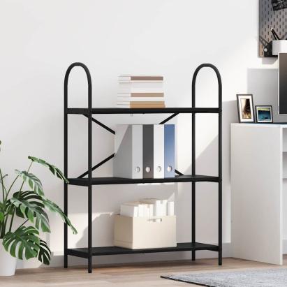 Raft pentru cărți Stejar negru 80 x 30 x 109 cm Lemn compozit GartenMobel Dekor