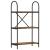Raft pentru cărți Stejar afumat 60 x 30 x 109 cm Lemn compozit GartenMobel Dekor