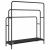 Stativ pentru haine cu raft Stejar negru 90 x 30 x 100.5 cm GartenMobel Dekor